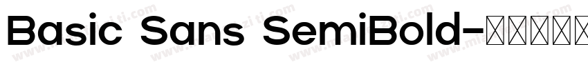Basic Sans SemiBold字体转换